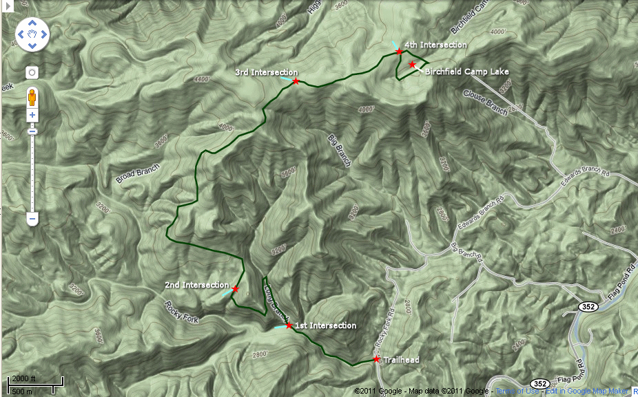 Rocky Fork State Park Trail Map Rocky Fork To Birchfield Camp Lake – Mtn Bike | Hiking Bill